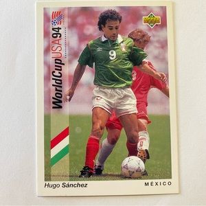 RARE HUGO SANCHEZ ROOKIE WORLD CUP CARD. MINT !!!